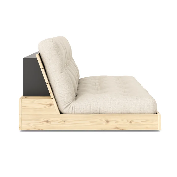 Karup Design - Base Sofa bed, clear lacquered pine / linen