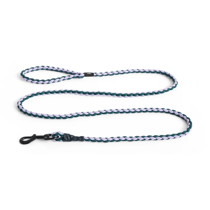 HAY - Dogs Dog lead, braided, lavender / green