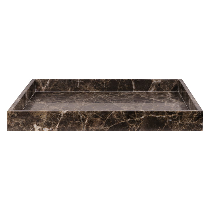 Mette Ditmer - Marble tray, 30 x 40 cm, brown