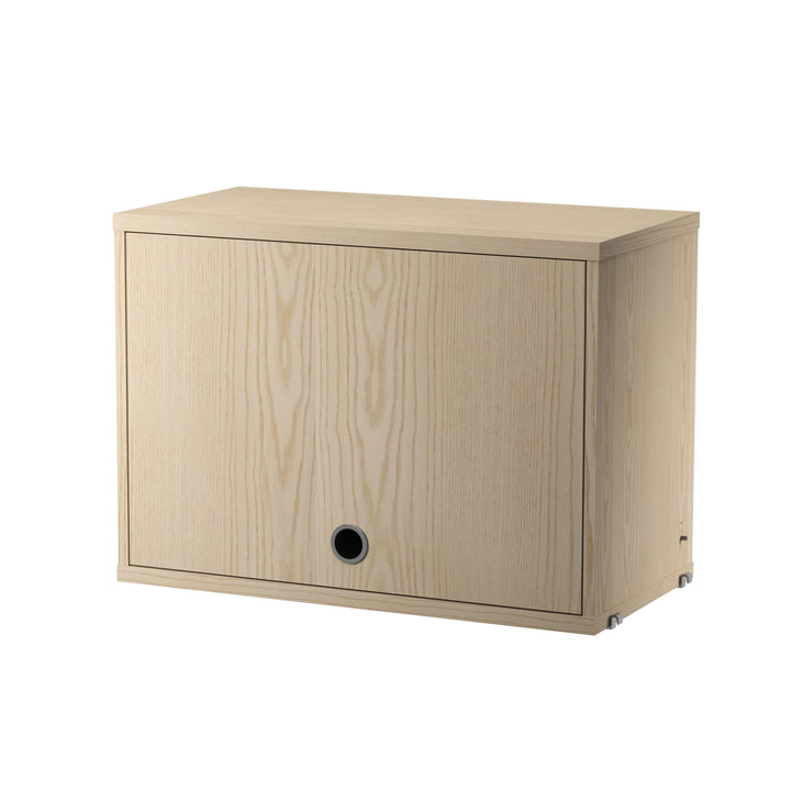 String - Cupboard unit with hinged door, 58 x 30 cm, ash