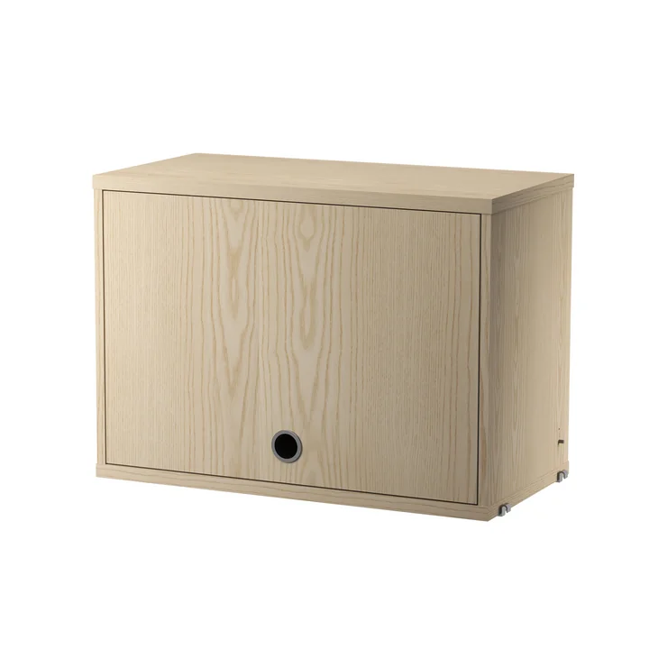 String - Cupboard element with hinged door, 58 x 30 cm, ash