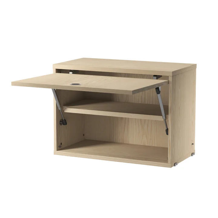 String - Cupboard element with hinged door, 58 x 30 cm, ash