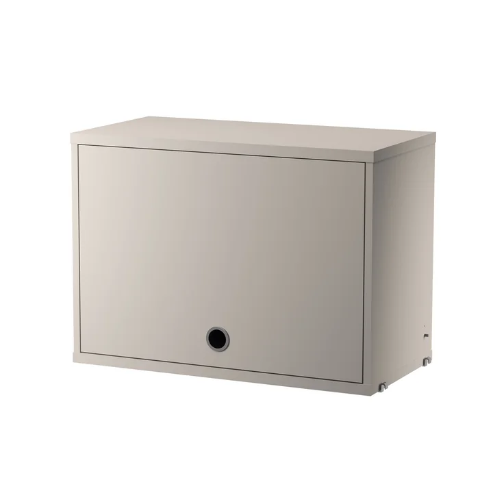 String - Cupboard element with hinged door, 58 x 30 cm, beige