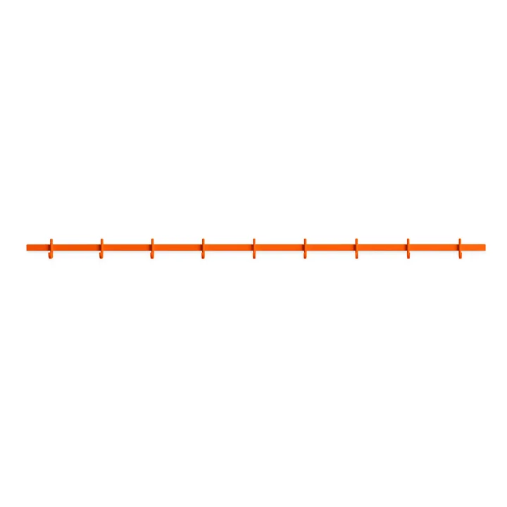 String - Relief Hook rail, large, W 123 cm, orange