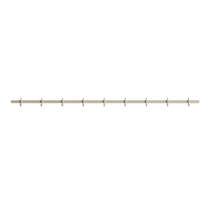String - Relief Hook rail, large, W 123 cm, beige