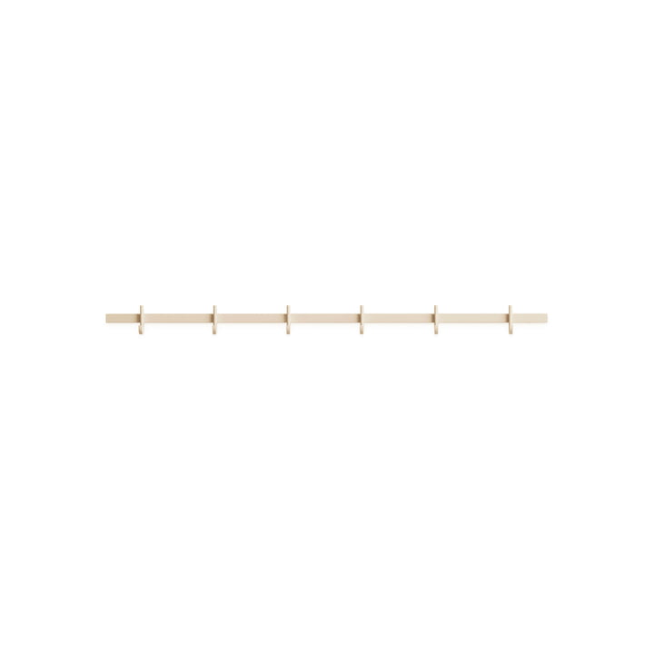 String - Relief Hook rail, medium, W 82 cm, ash-colored