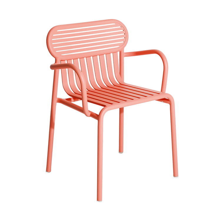 Petite Friture - Week-End Bridge Outdoor chair, coral