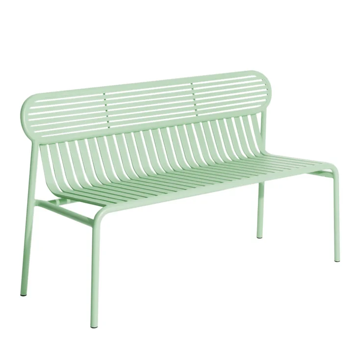 Petite Friture - Week-End Outdoor Bench, pastel green