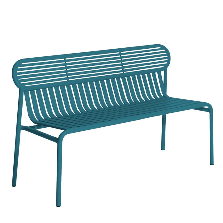 Petite Friture - Week-End Outdoor Bench, ocean blue