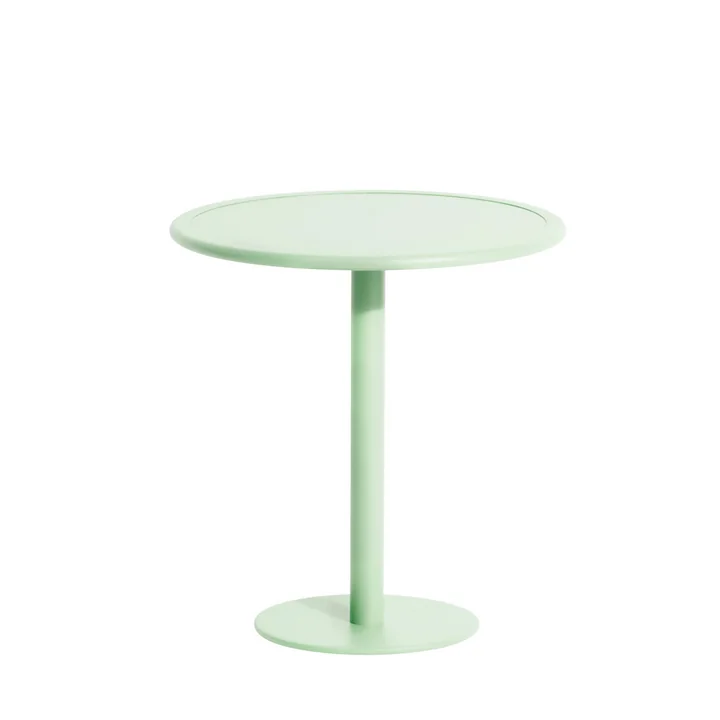 Petite Friture - Week-End Bistro table Outdoor, Ø 70 cm, pastel green