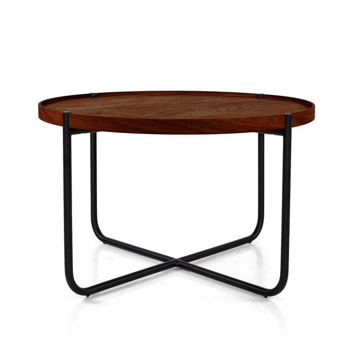 Studio Zondag - Licht Coffee Table Ø 60 cm, walnut / black