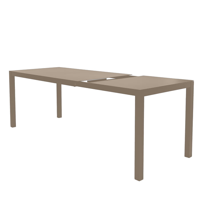 Fiam - Aria Extendable table, 140 / 200 x 80 cm, taupe