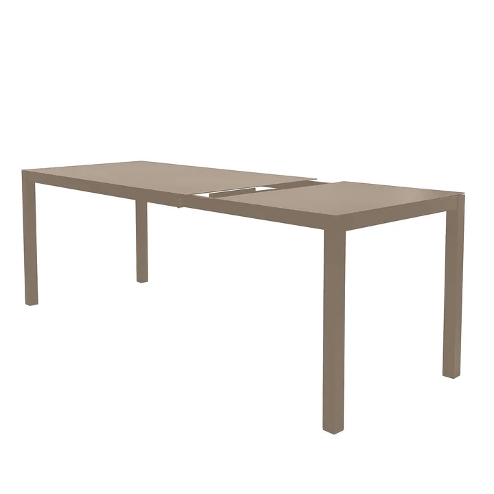 Fiam - Aria Extendable table, 140 / 200 x 80 cm, taupe