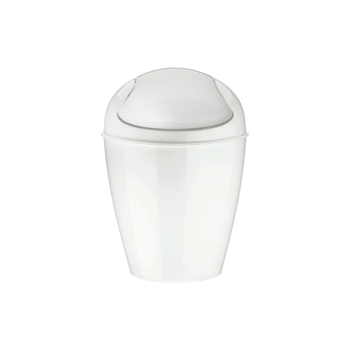 Koziol - DEL Swing top bin XS, 2L, recycled white