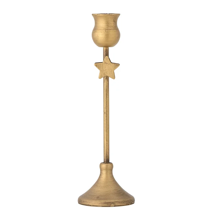 Bloomingville - Eloy Candle holder, H23.5 cm, gold