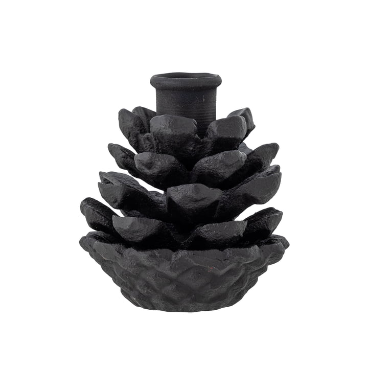 Bloomingville - Fernie candle holder, H9 cm, black