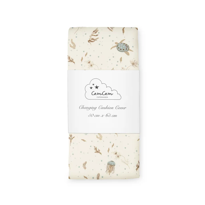 Cam Cam Copenhagen - Cover for changing mat, sea garden