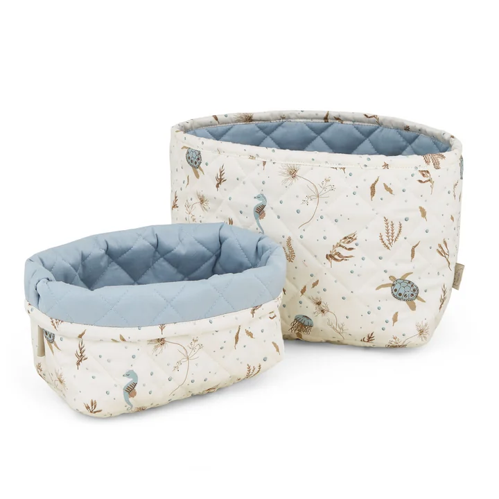 Cam Cam Copenhagen - Quilted storage baskets, sea garden (set of 2)
