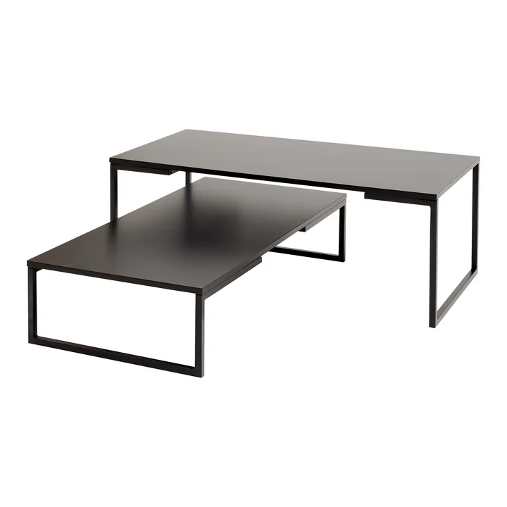 Mirror Coffee table, large, black lacquered by Softline
