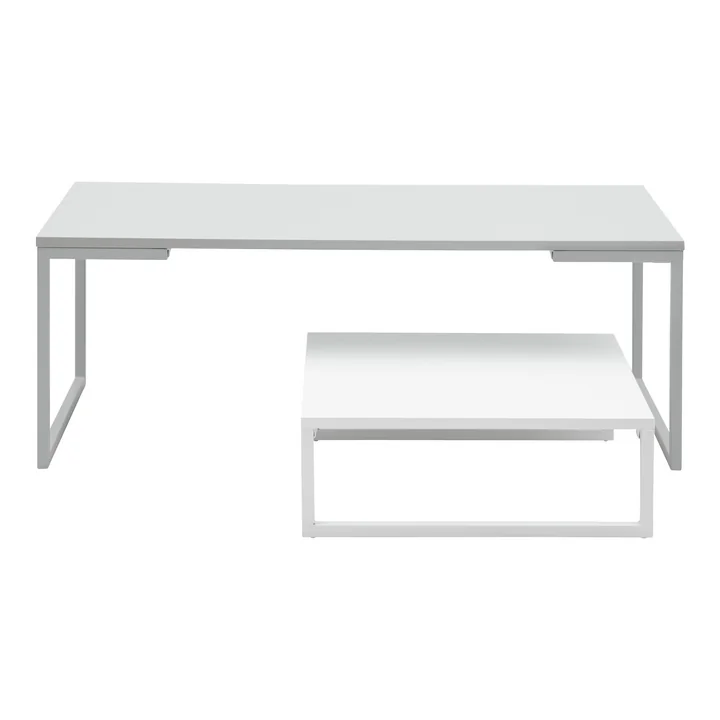 Mirror Coffee table, large, white lacquered by Softline