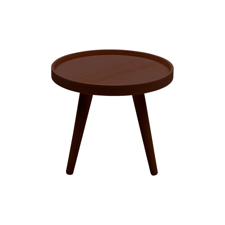 Softline Alma Side table small walnut lacquered