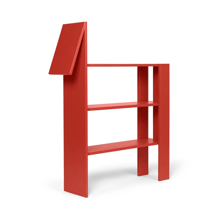 Horse Bookshelf, red by Ferm Living
