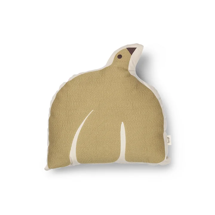 Swif Bird Cushion, silver fern from Ferm Living