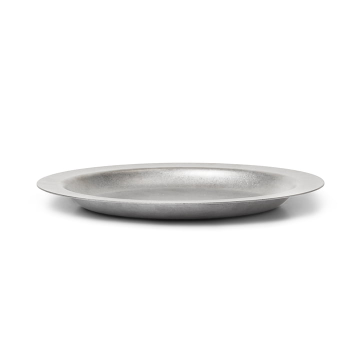 Tumbled Plate, stainless steel by ferm Living