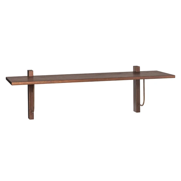Corbel Wall shelf, 100 cm, dark oak from Audo