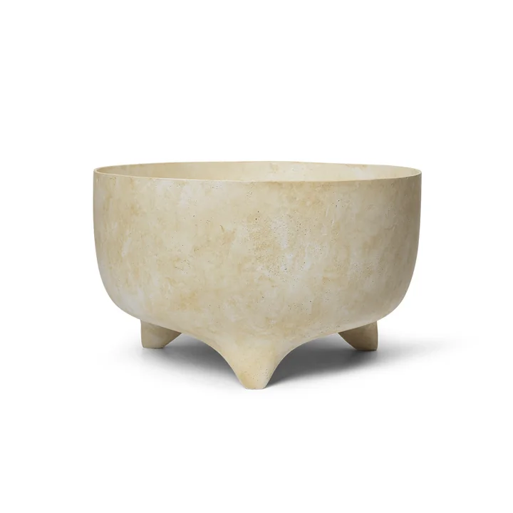 Ferm Living - Evoke Flower pot small, Ø 44 x H 27 cm, warm sand