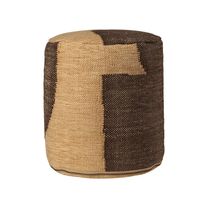 Forene Cylinder Pouf from Ferm Living
