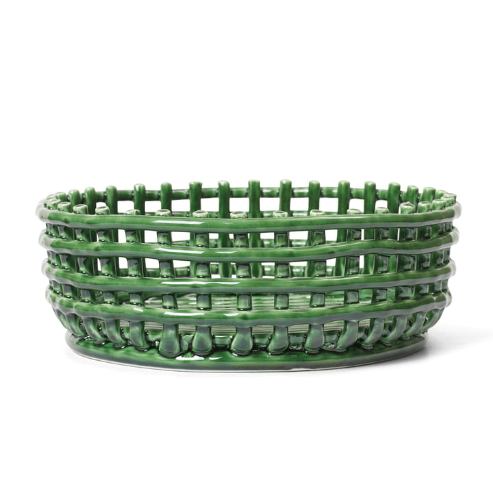 Ceramic Centerpiece, emerald green from ferm Living
