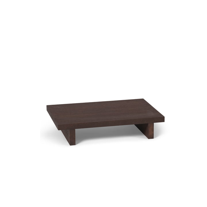 Kona Low Side table, 49 x 33.5 cm, dark stained oak by ferm Living