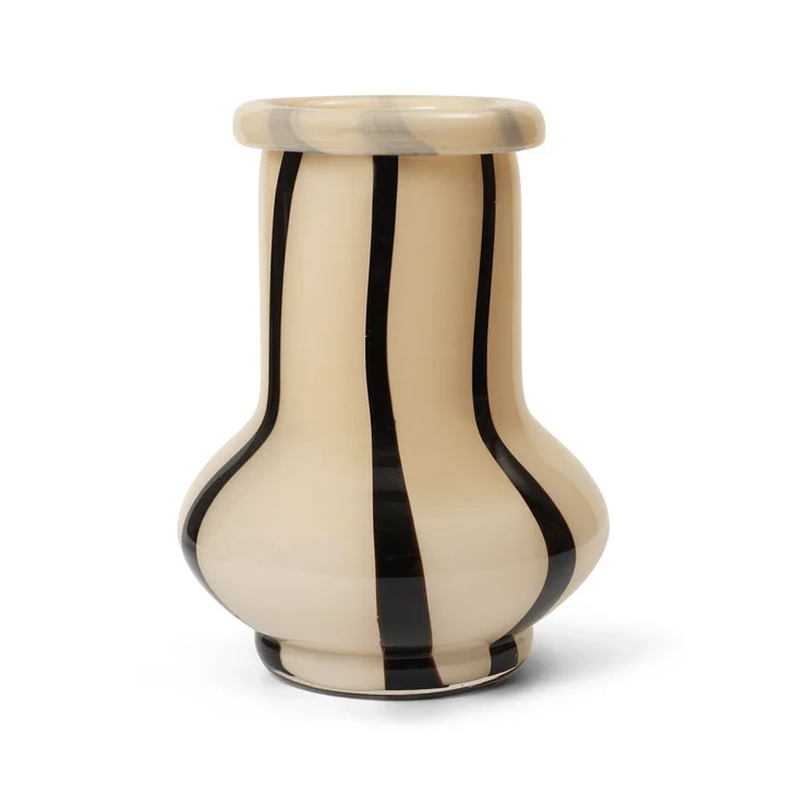 Ferm Living - Riban Vase, H 24 cm, cream