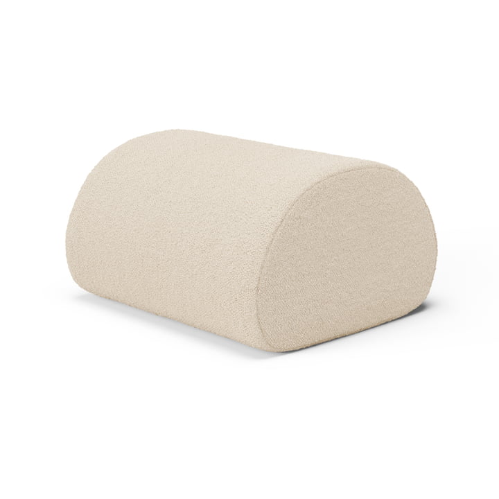 Rouli Pouf, off-white (Pure Bouclé) by ferm Living