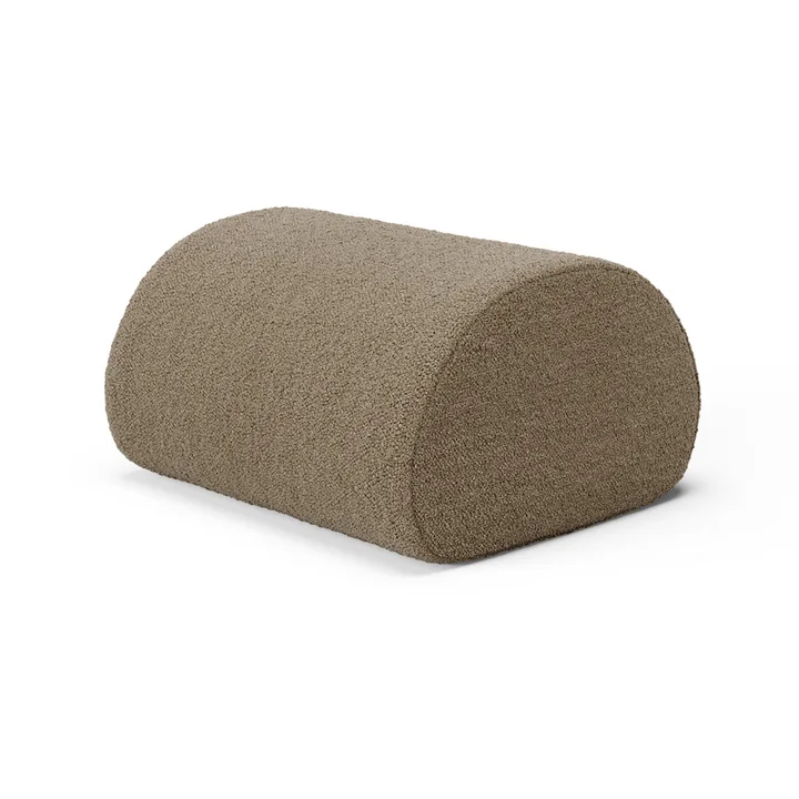 Rouli Pouf, sand (Pure Bouclé) by Ferm Living