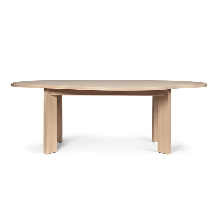Tarn Dining table, 220 cm, white oiled beech by Ferm Living