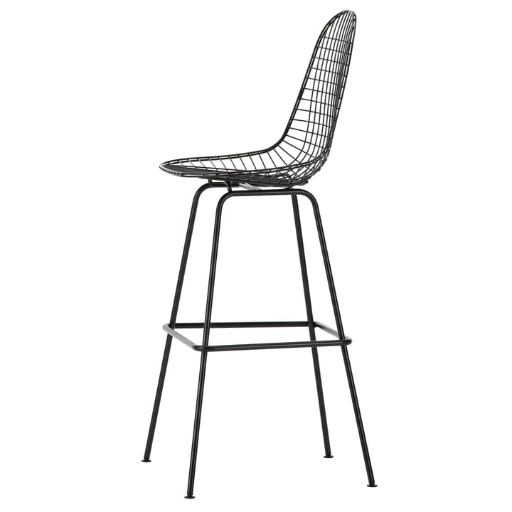 Eames Wire Bar stool, high, basic dark from Vitra