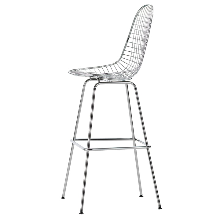 Eames Wire Bar stool, high, chrome-plated from Vitra