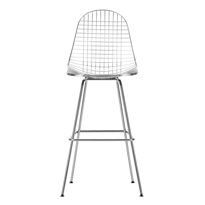 Eames Wire Bar stool, high, chrome-plated from Vitra