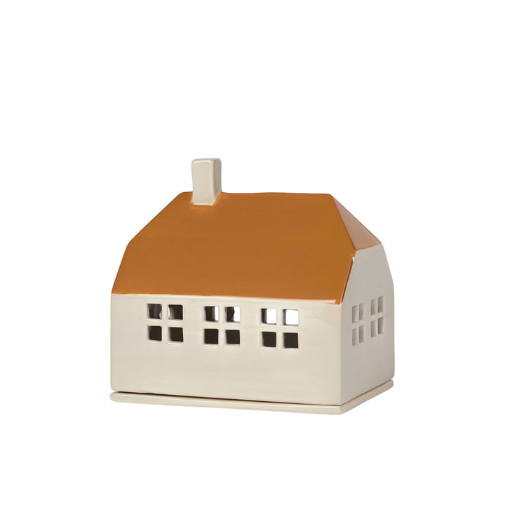 Bo Decorative house, W14 x D10 x H14.5 cm, Golden Brown from Broste Copenhagen