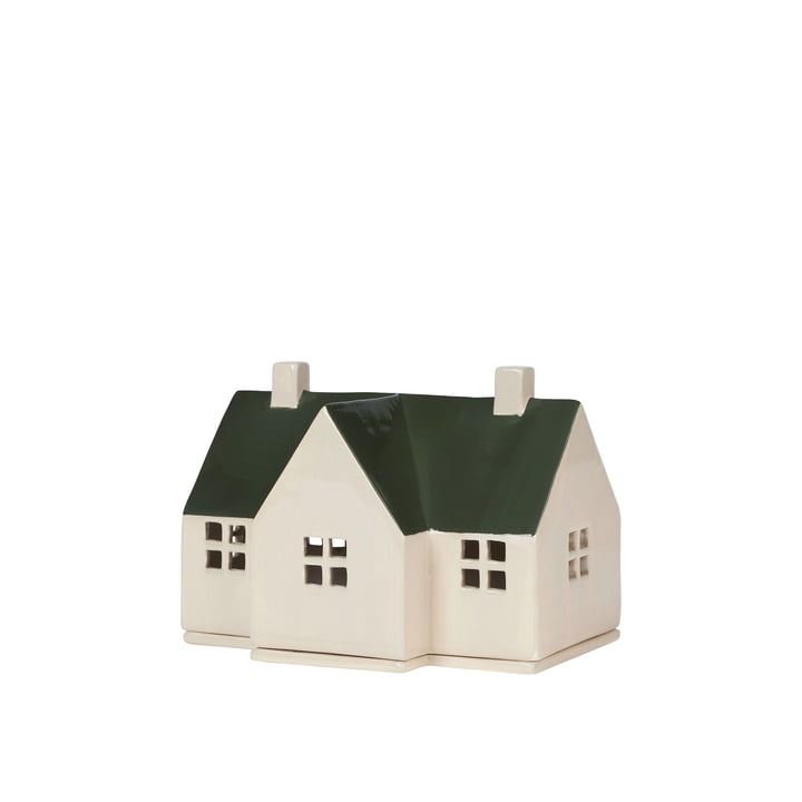 Bo Decorative house, W19 x D9.5 x H13.5 cm, Grape Leaf Green from Broste Copenhagen