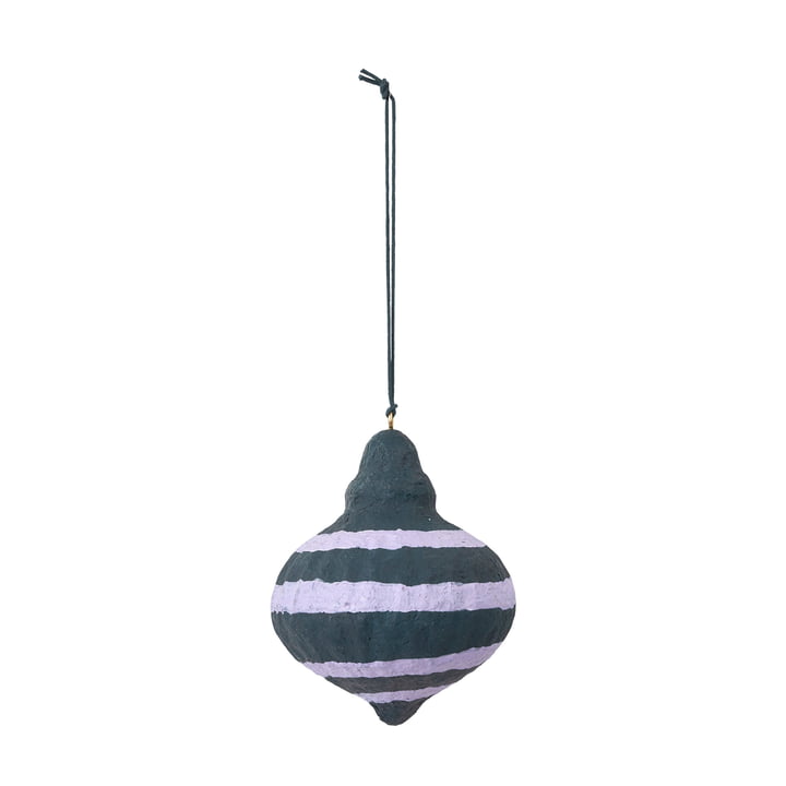 Pulp Spinning Top decorative pendant, Ø7.5 x H9 cm, Orchid Light Purple by Broste Copenhagen