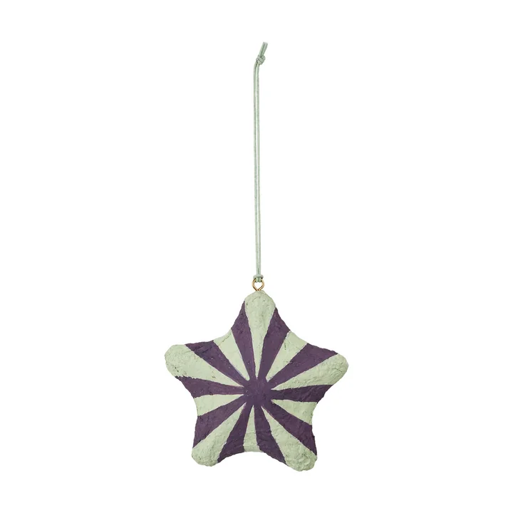 Pulp Star pendant, Blackberry Purple from Broste Copenhagen