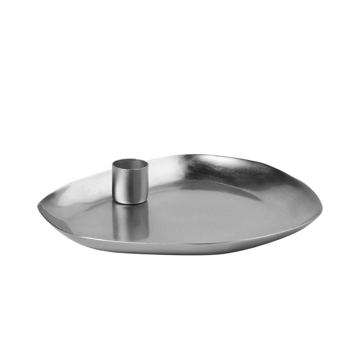 Mie Candle tray, 18 x 16 cm, silver finish by Broste Copenhagen