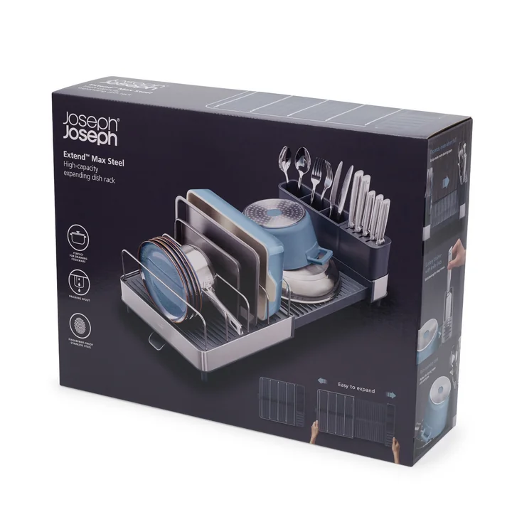 Extend Max Steel Draining basket from Joseph Joseph