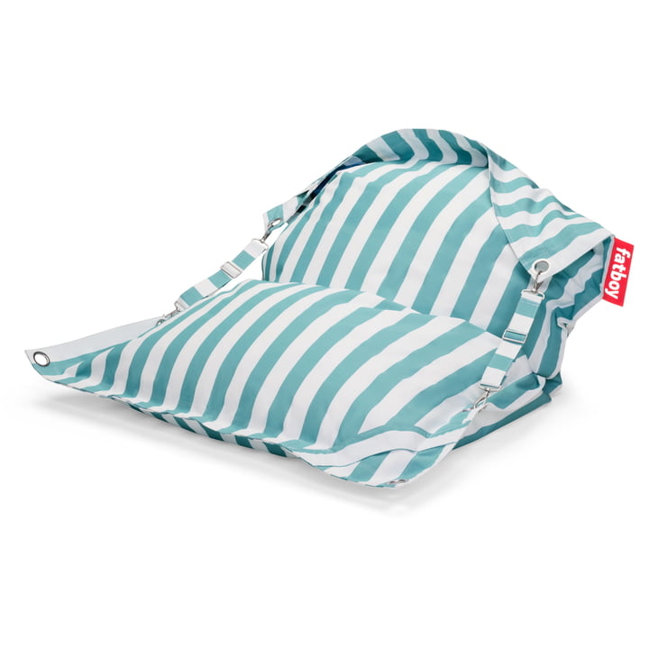 Buggle-up Outdoor Beanbag, stripe azur from Fatboy