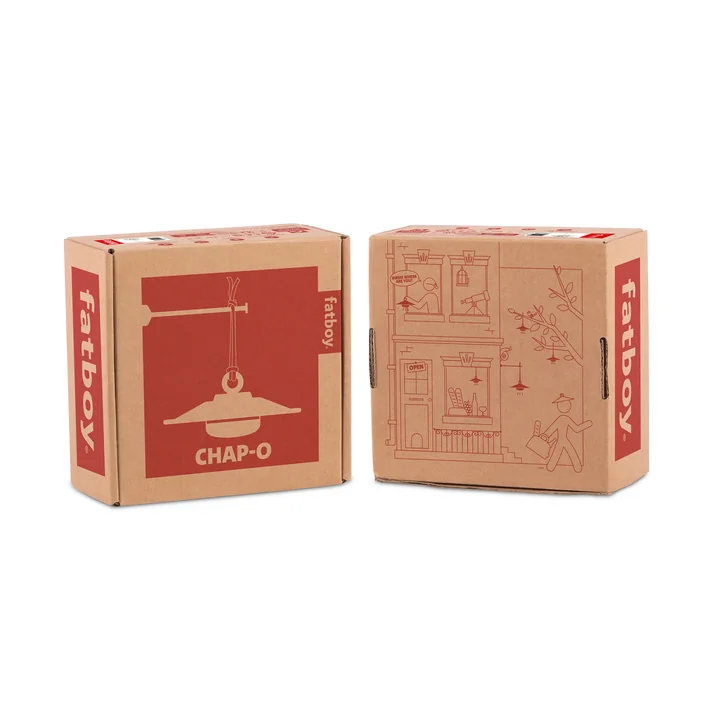 chap-O Battery-powered light, packaging from Fatboy