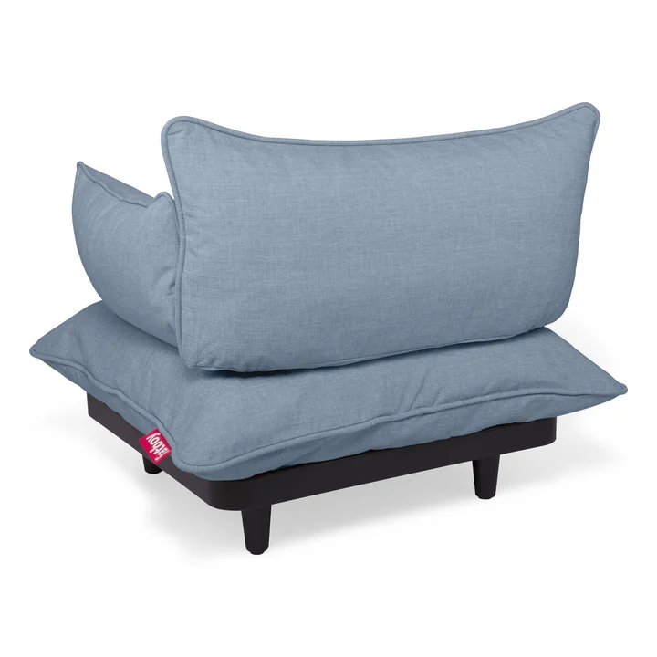 Paletti Lounge chair, storm blue, back of Fatboy