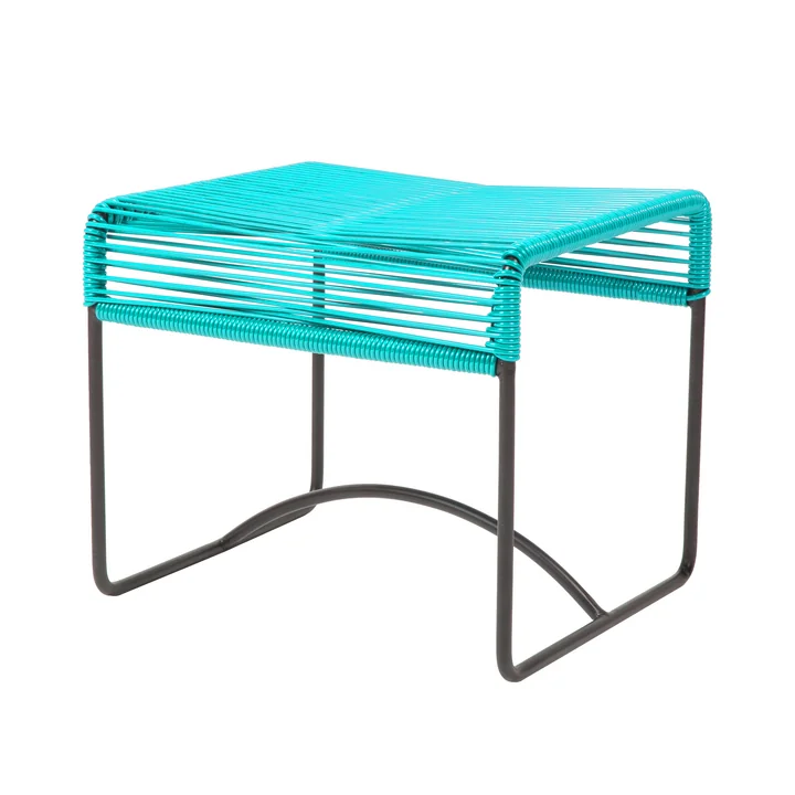 Acapulco Design - Acapulco Stool, aquaverde/ black